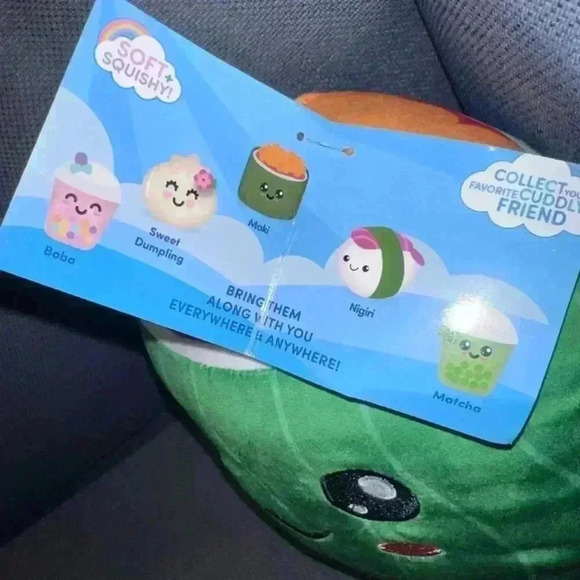 NWT!! Cuddly Crew Sushi Plush Toy / Green & Orange - Picture 4 of 9